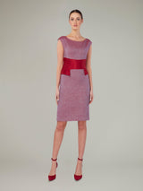 NEEM | Tailored Cummerbund Dress Cerise