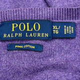 Polo By Ralph Lauren Jumper - XL Purple Cotton