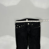 True Religion Skinny Jeans - 27W UK 6 Black Cotton