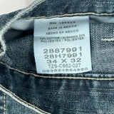 Lee Carpenter Jeans - 34W 32L Blue Cotton Blend