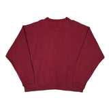 Starter Sweatshirt - Large Red Cotton