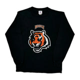 Bengals Nfl Long Sleeve T-Shirt - Medium Black Cotton
