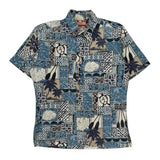 Rjc Hawaiian Shirt - Medium Black Cotton