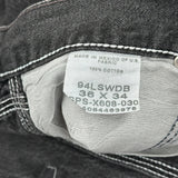 Wrangler Carpenter Pants - 38W 34L Black Cotton