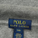 Age 6-7 Polo By Ralph Lauren 1/4 Zip - Small Grey Cotton