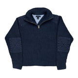 Age 6-7 Tommy Hilfiger Rugby Shirt - Small Navy Cotton