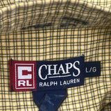 Chaps Ralph Lauren Checked Shirt - Large Green Cotton