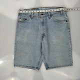 Levis Denim Shorts - 34W 10L Light Wash Cotton