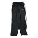 Adidas Striped Track Pants - Medium White Polyester