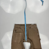 Unbranded Carpenter Trousers - 32W 30L Brown Cotton