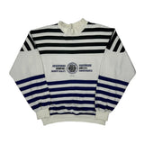 Fashion Basics Iou Striped Sweatshirt - Medium Black & White Polyester Blend
