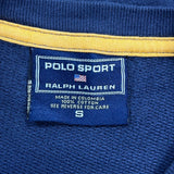 Polo Sport Graphic Long Sleeve T-Shirt - Small Blue Cotton