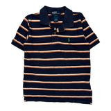 Age 5 Polo By Ralph Lauren Striped Polo Shirt - XS Navy Cotton