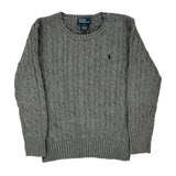 Age 7 Polo By Ralph Lauren Jumper - XS Grey Wool
