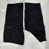 Levis Cargo Shorts - 36W 10L Black Cotton