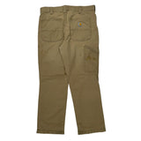 Carhartt Double Knee Carpenter Trousers - 34W 29L Beige Cotton