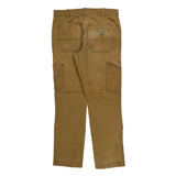Carhartt Double Knee Carpenter Pants - 32W 30L Brown Cotton