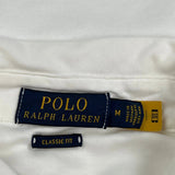Polo By Ralph Lauren Polo Shirt - Medium White Cotton