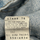 Made In USA 511 Levis Jeans - 30W 32L Light Wash Cotton