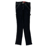 Dickies Contrast Stitch Carpenter Jeans - 27W UK 8 Black Cotton