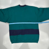 Signature Striped Sweatshirt - Medium Green Cotton