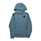 Carhartt Spellout Hoodie - Medium Blue Cotton