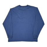 Carhartt Long Sleeve T-Shirt - Large Blue Cotton