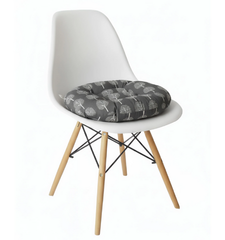 Anypillow Dark Gray Seat Cushion – Geometric Tee Print Design