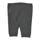 Harley Davidson Cropped Joggers - Large Gray Cotton Blend