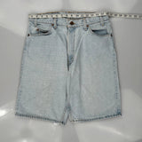 Levis Denim Shorts - 34W 10L Light Wash Cotton