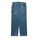 Lee Double Knee Carpenter Jeans - 34W 31L Blue Denim