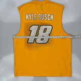 Kyle Busch Nascar Tank Top - XL Yellow Cotton