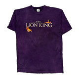 The Lion King Disney Cartoon T-Shirt - 2XL Purple Cotton