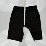 Dickies Checked Shorts - 32W 10L Black Cotton Blend
