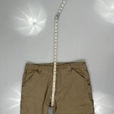 Wrangler Carpenter Trousers - 37W 32L Beige Cotton