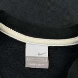 Nike Striped Long Sleeve T-Shirt - Large Black Cotton