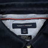 Tommy Hilfiger Polo Shirt - Large Navy Cotton