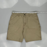 Unbranded Carpenter Shorts - 34W 10L Beige Cotton