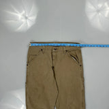 Wrangler Carpenter Trousers - 32W 32L Khaki Cotton