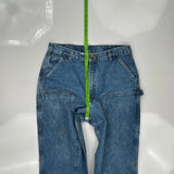 Carhartt Double Knee Carpenter Jeans - 34W 34L Blue Cotton