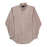 Ralph Lauren Striped Shirt - Medium Red Cotton