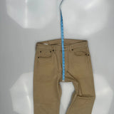 501 Levis Jeans - 34W 30L Beige Cotton