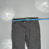 Carhartt Carpenter Trousers - 36W 30L Grey Cotton