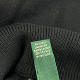 Ralph Lauren Striped Sweater - Medium Black Cotton