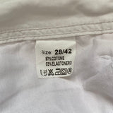Between Trousers - 30W UK 6 White Cotton Blend