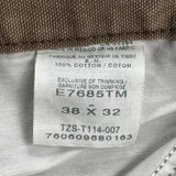 Unbranded Carpenter Trousers - 36W 29L Brown Cotton