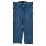 Lee Carpenter Jeans - 38W 30L Blue Cotton Blend