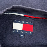 Tommy Jeans Spellout Sweatshirt - Medium Navy Cotton