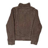 Wrangler Sherpa Lined Cord Jacket - Large Brown Corduroy