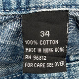 Enyce Hip Hop Denim Shorts - 34W 12L Blue Cotton